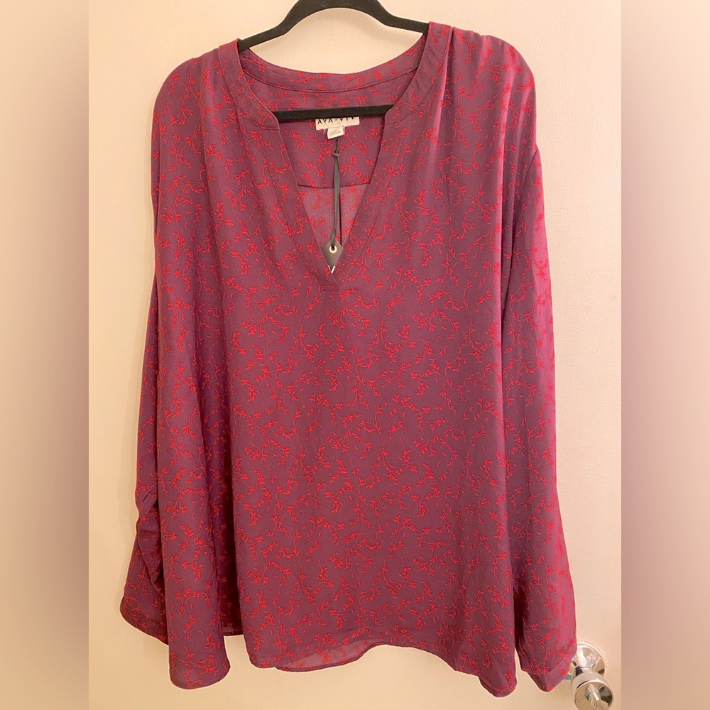 Ava & Viv Plus Size Blouse, new with tags, 4x